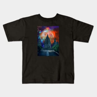 Temple Space Outer Galaxy Kids T-Shirt